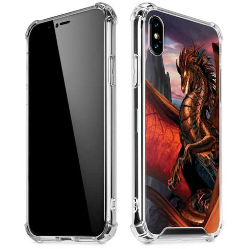 Coppervein Dragon by Ruth Thompson iPhone XS Max Clear Case